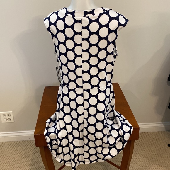 Adorable blue and white dot dress. NWT - Picture 6 of 7